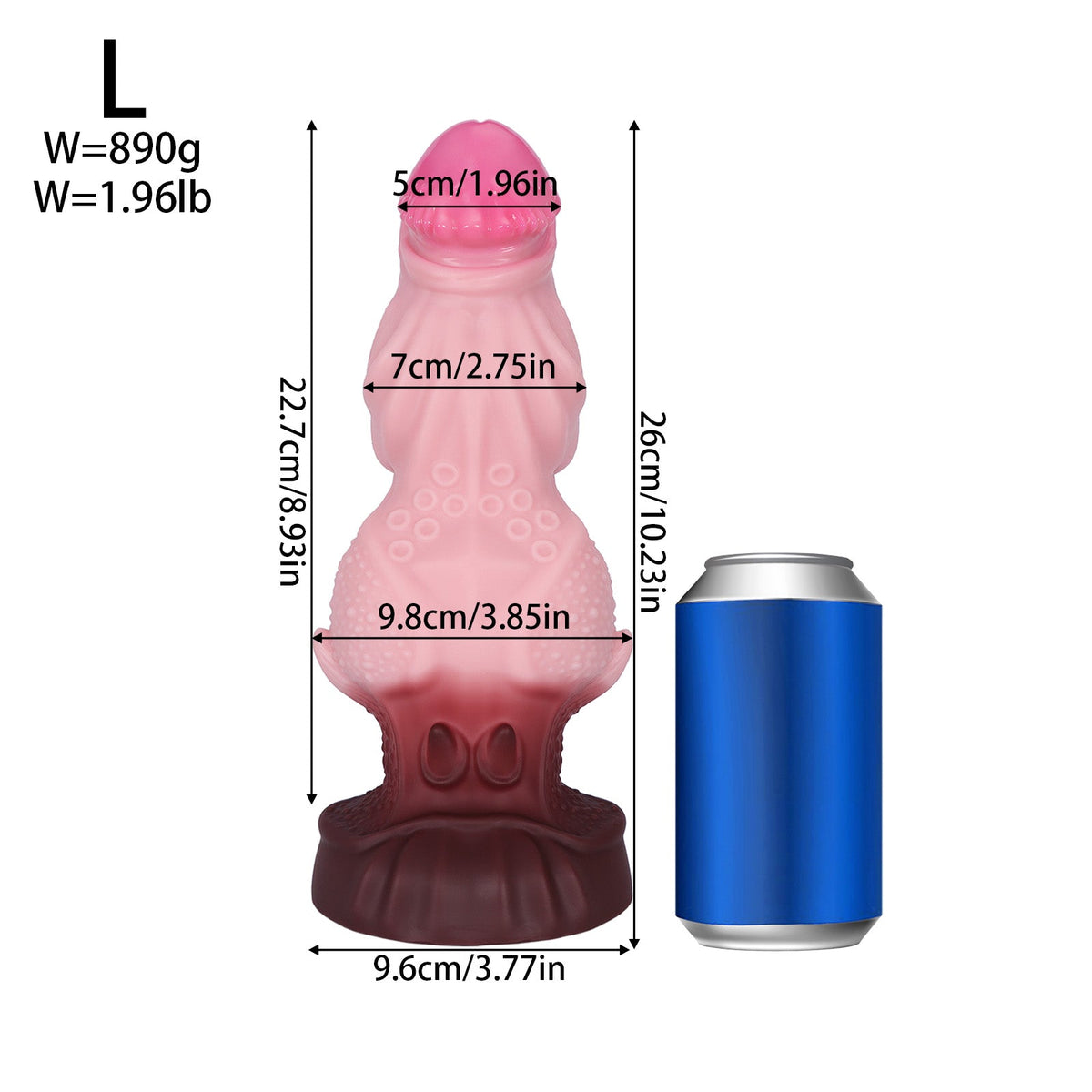 Roze Grote Buttplug Met Fantasy Knot
