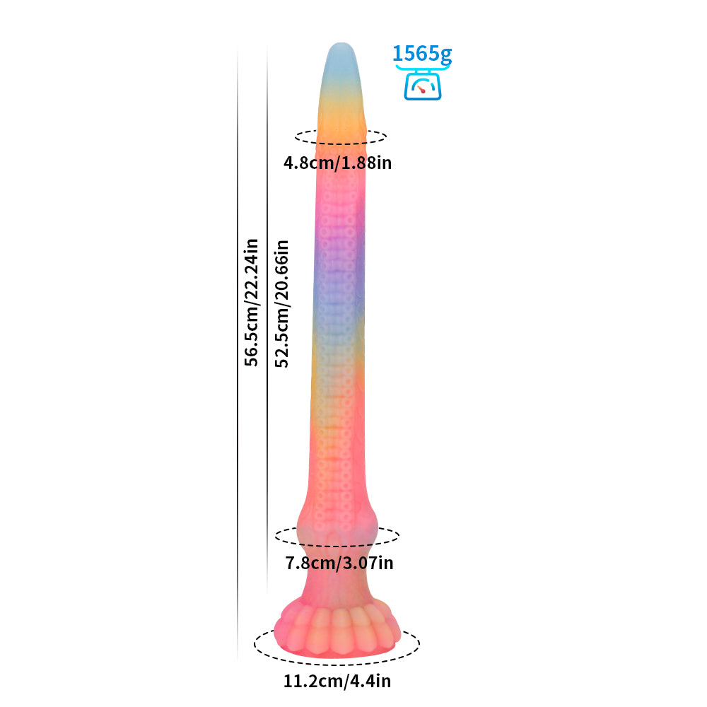 78 cm Lichtgevende Fantasy XXL Tenticle Dildo