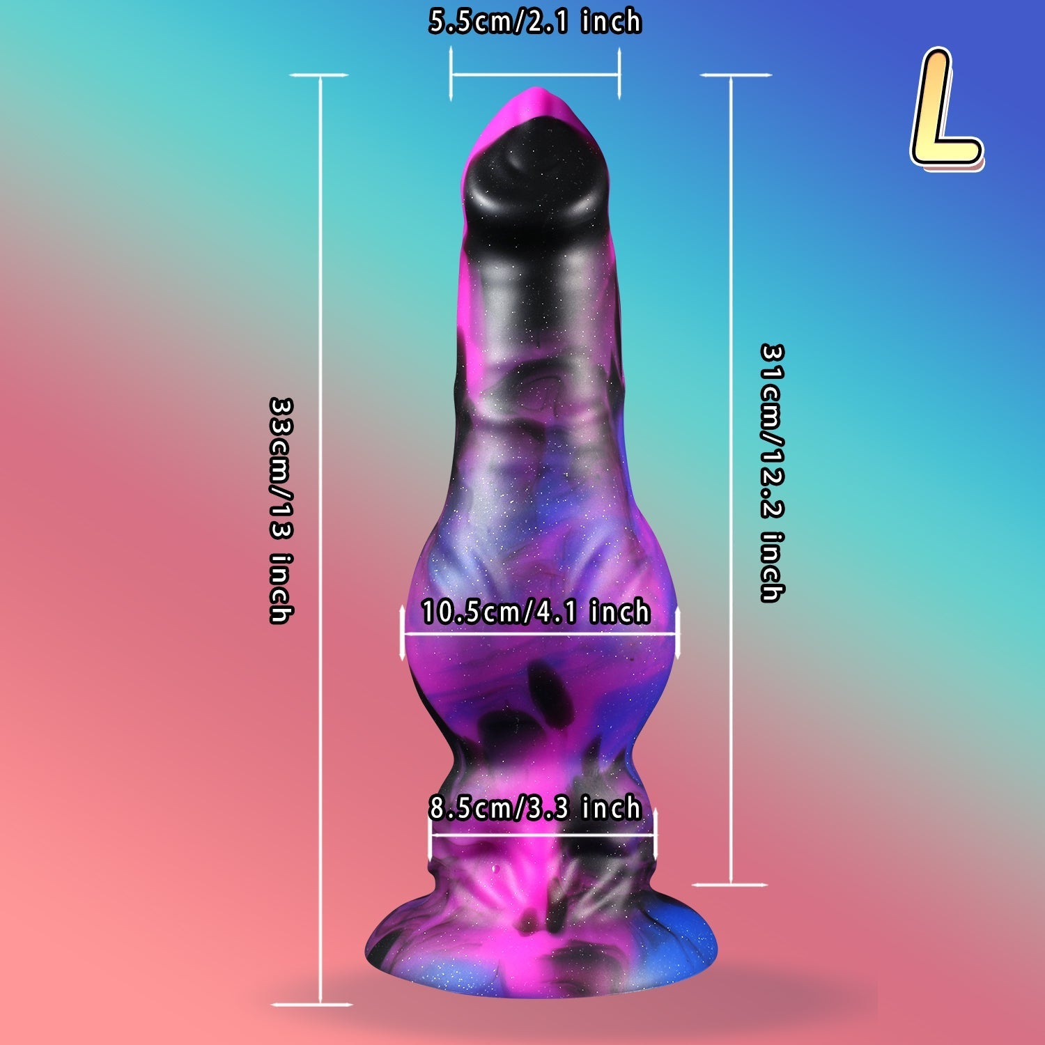 28 cm Long Monster Fantasy Dog Knot Dildo