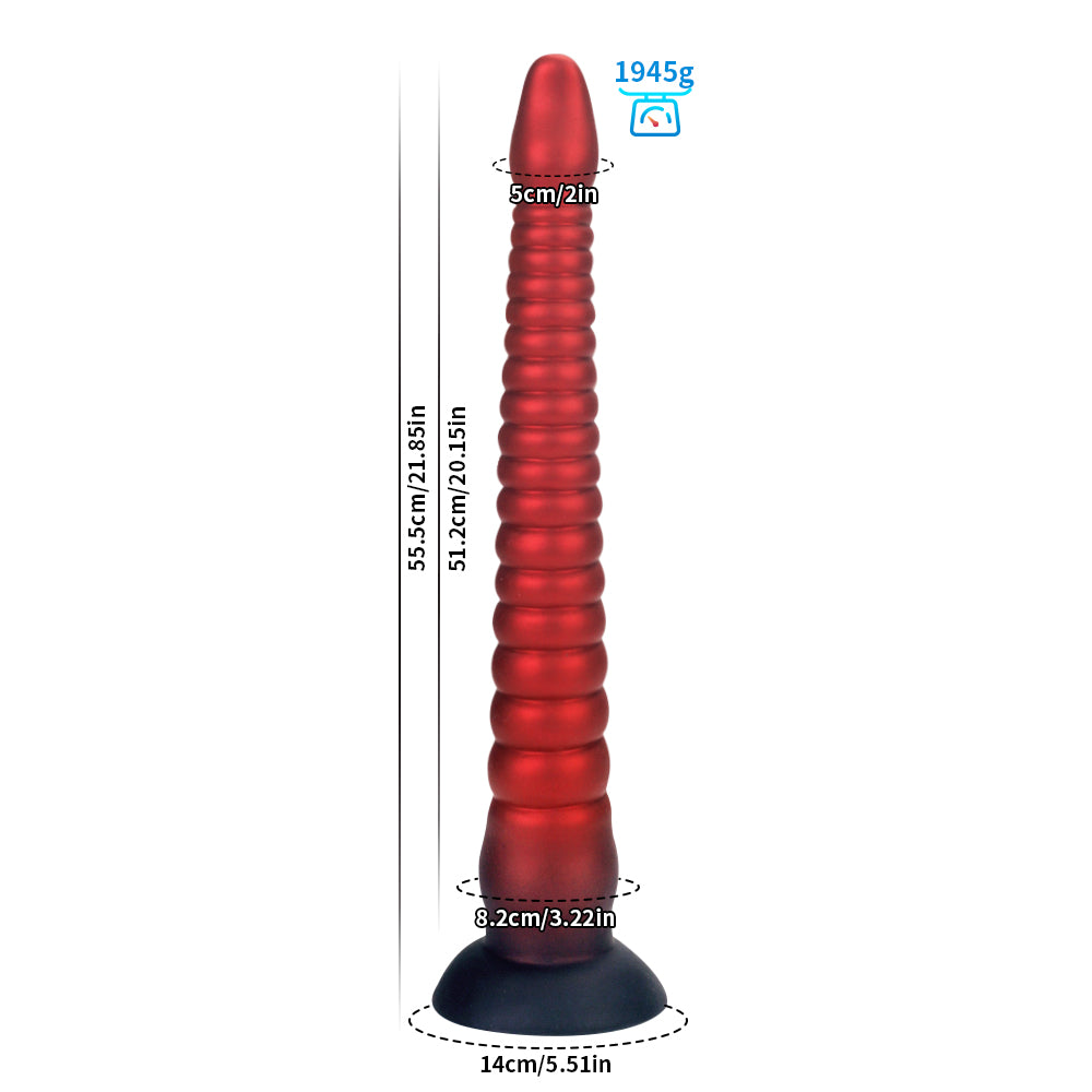 55.5 cm Rode Extra Long Tenticle Dildo