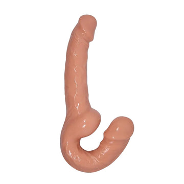 Realistische Dildo Strapless Strapon met Dubbele Uiteinden