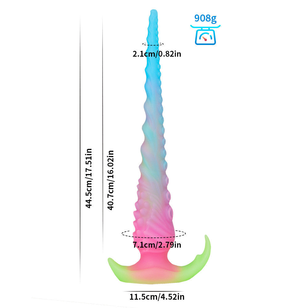 Lichtgevende Lange Fantasy Tenticle Anal Dildo