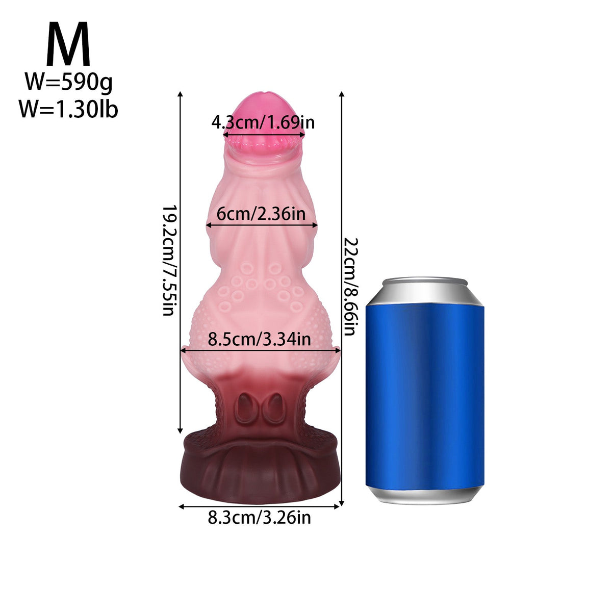 Roze Grote Buttplug Met Fantasy Knot