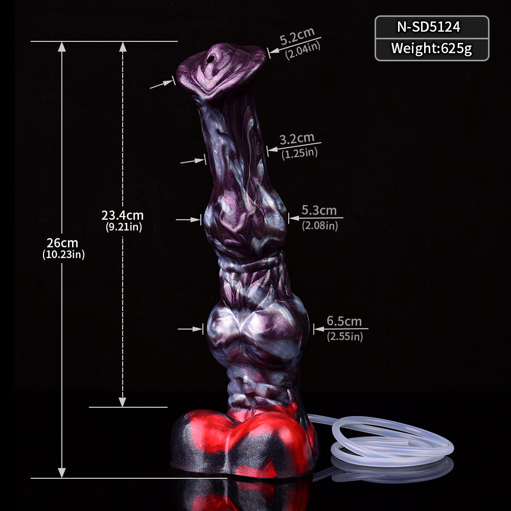 25cm Paarden Squirting Dildo Met Grote Knot