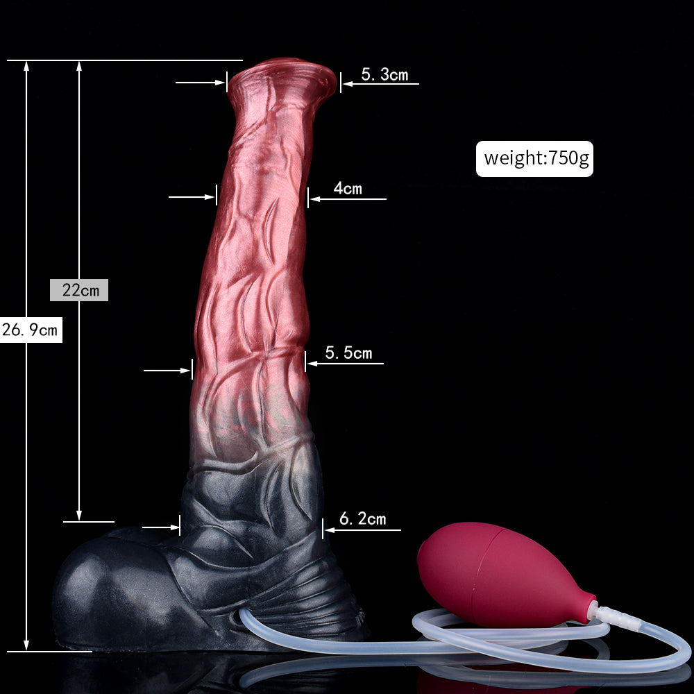 25cm Paarden Ejaculating Dildo Van Siliconen