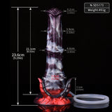 Load image into Gallery viewer, Ejaculation Dragon Demon Horn Silicone Fantasy Dildo