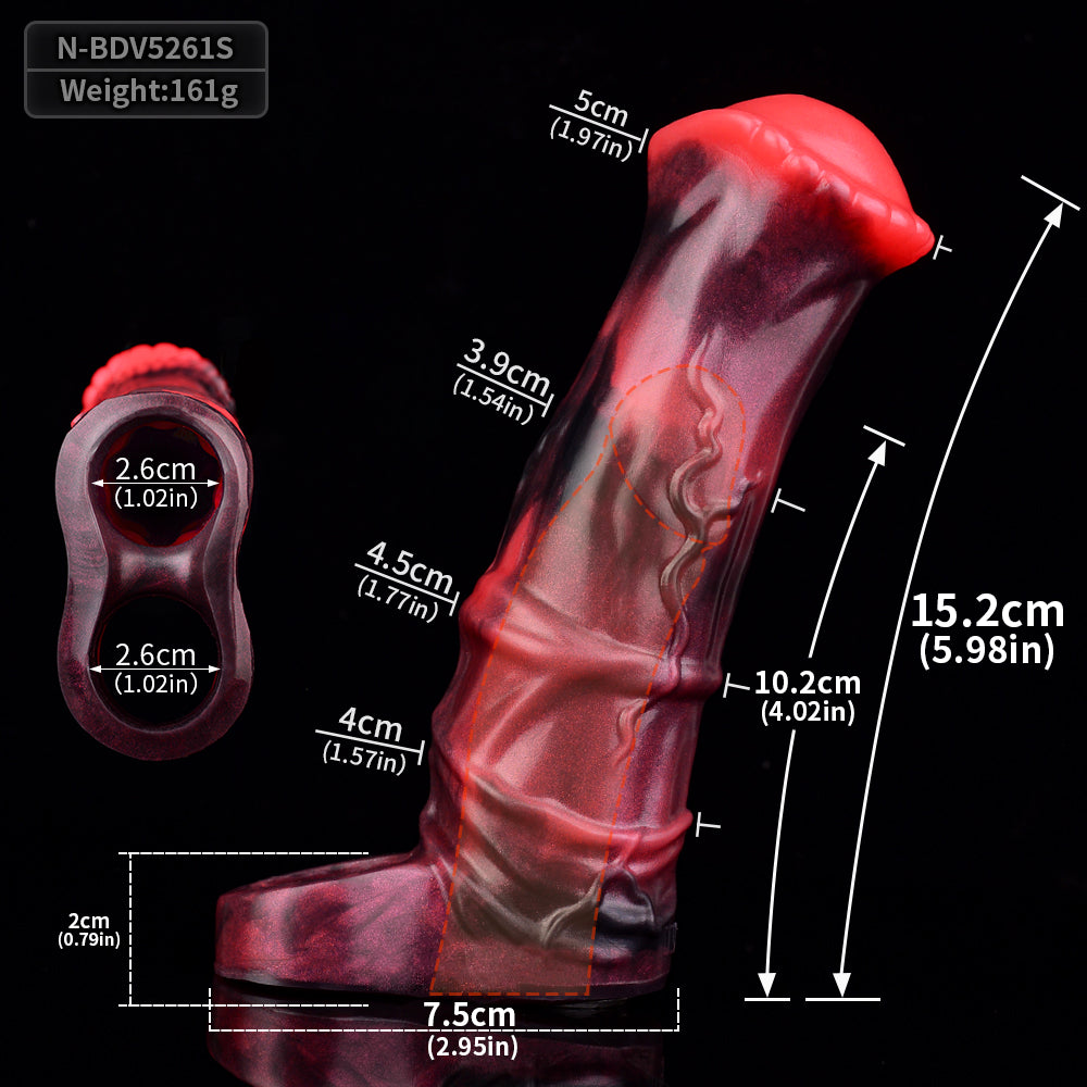 Vibrerende Horse Cock Sleeve 18cm Met Afstandsbediening