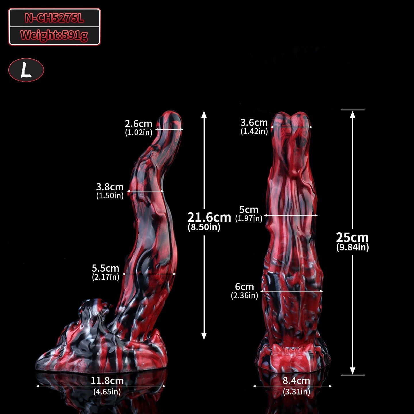Silicone Custom American Bully Dog Tongue Monster Dildo
