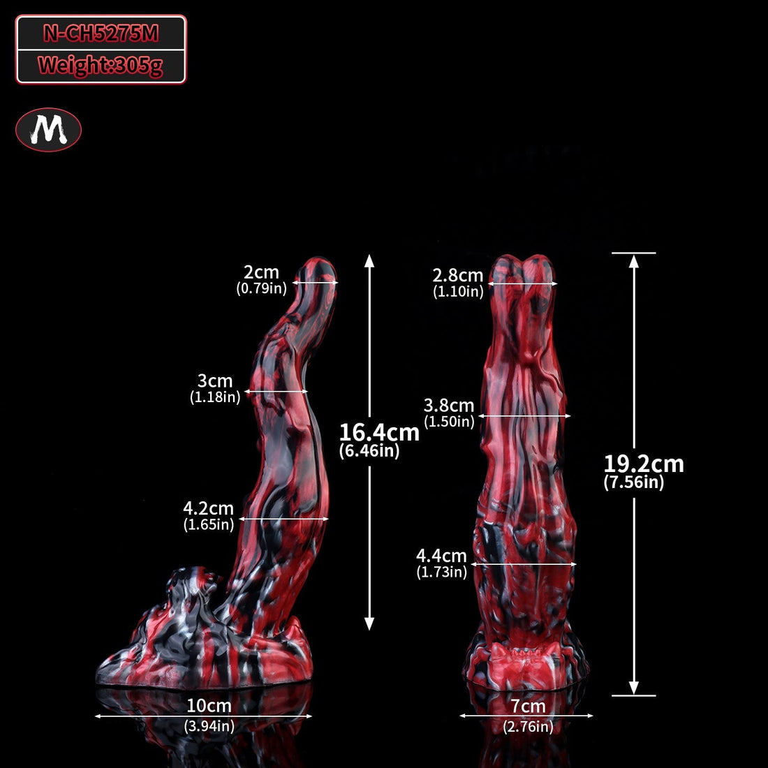 Silicone Custom American Bully Dog Tongue Monster Dildo