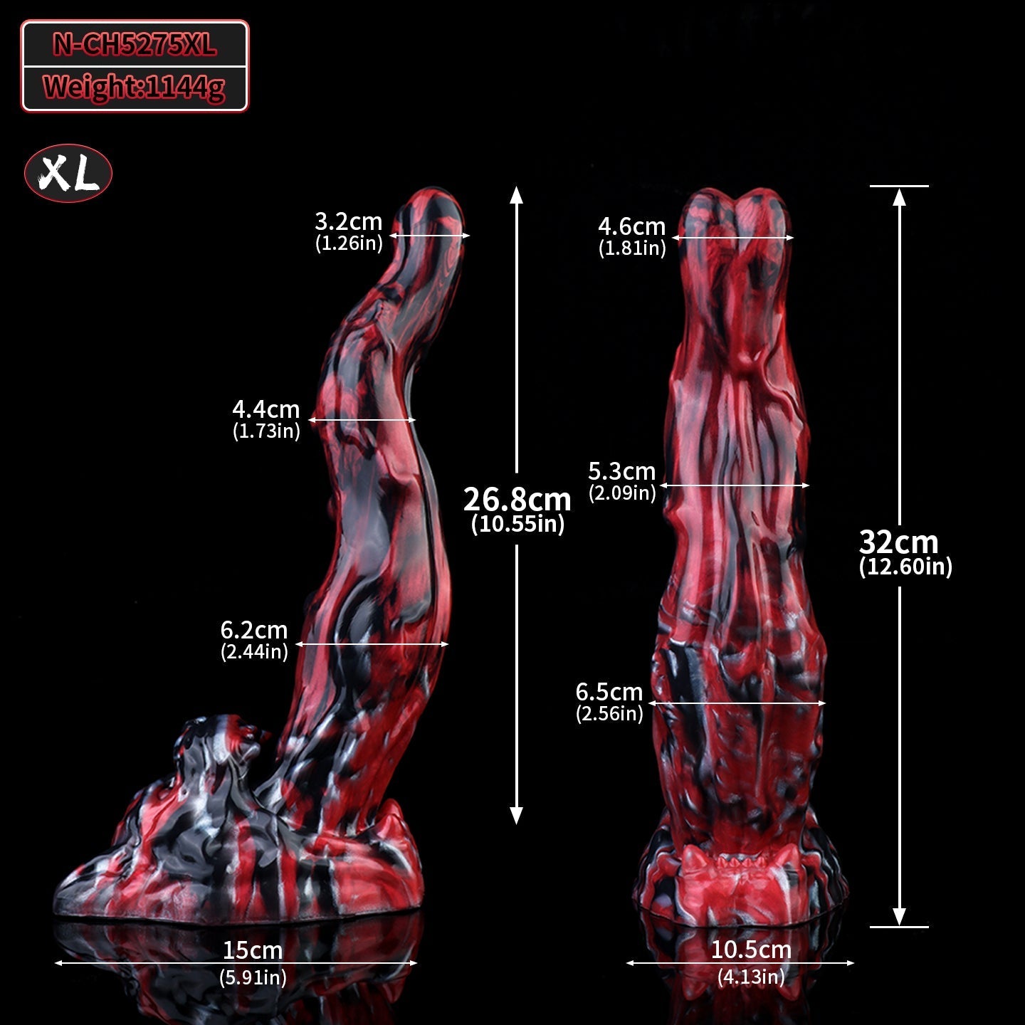 Silicone Custom American Bully Dog Tongue Monster Dildo