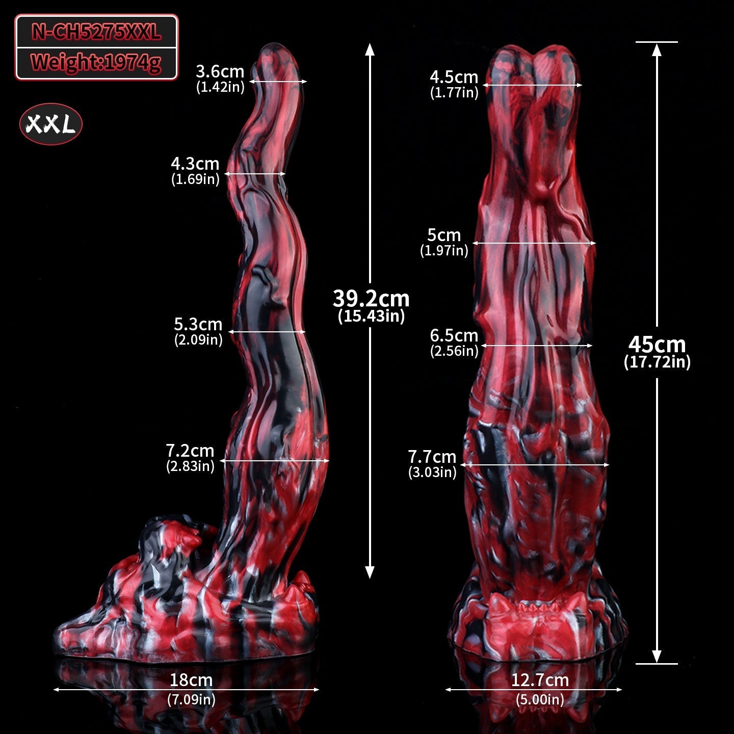 Silicone Custom American Bully Dog Tongue Monster Dildo
