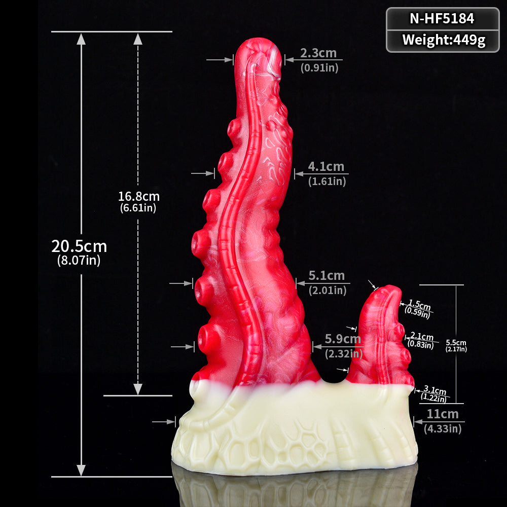 20 cm Gebogen Tentakel Dildo G Spot