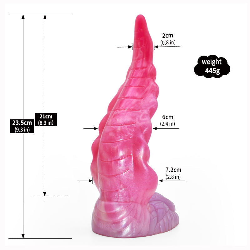 23.5 cm Roze Curved Monster Tentacle Dildo