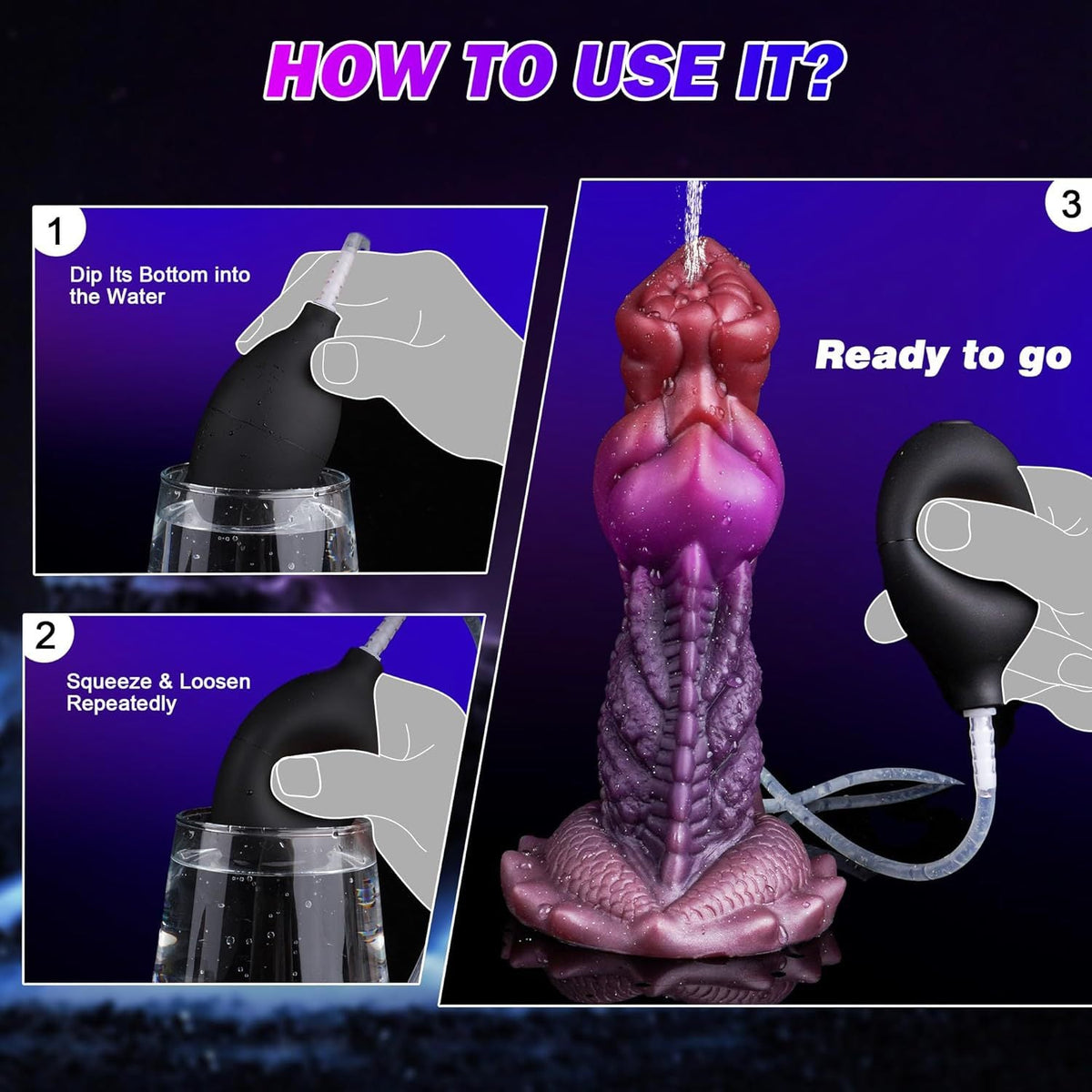 19cm Wolf Squirtingdildo Met Dikke Knot