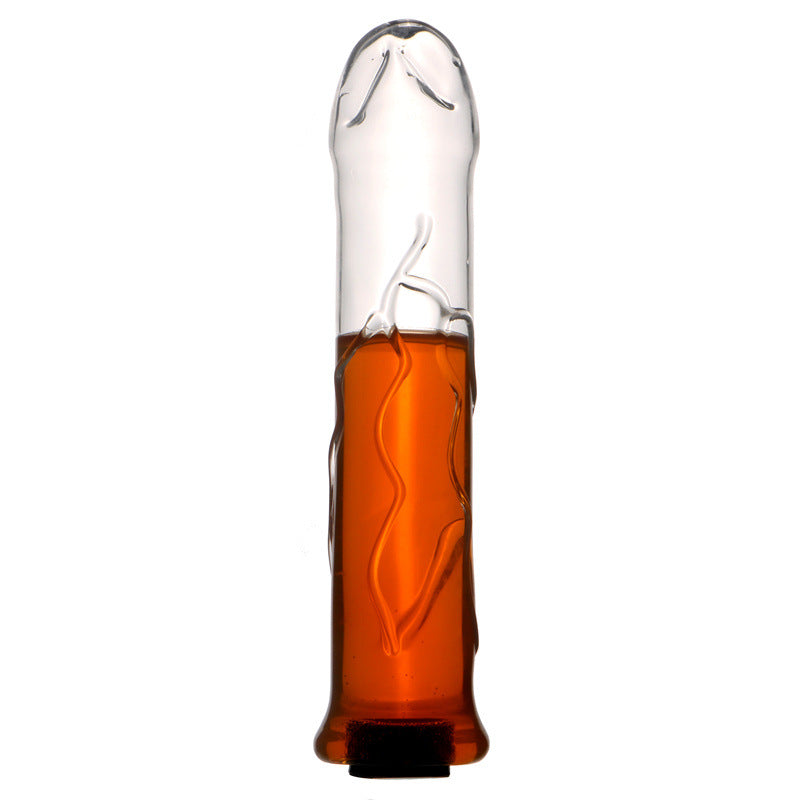 Transparante Glazen Buttplug Met Holle Vloeistofkamer