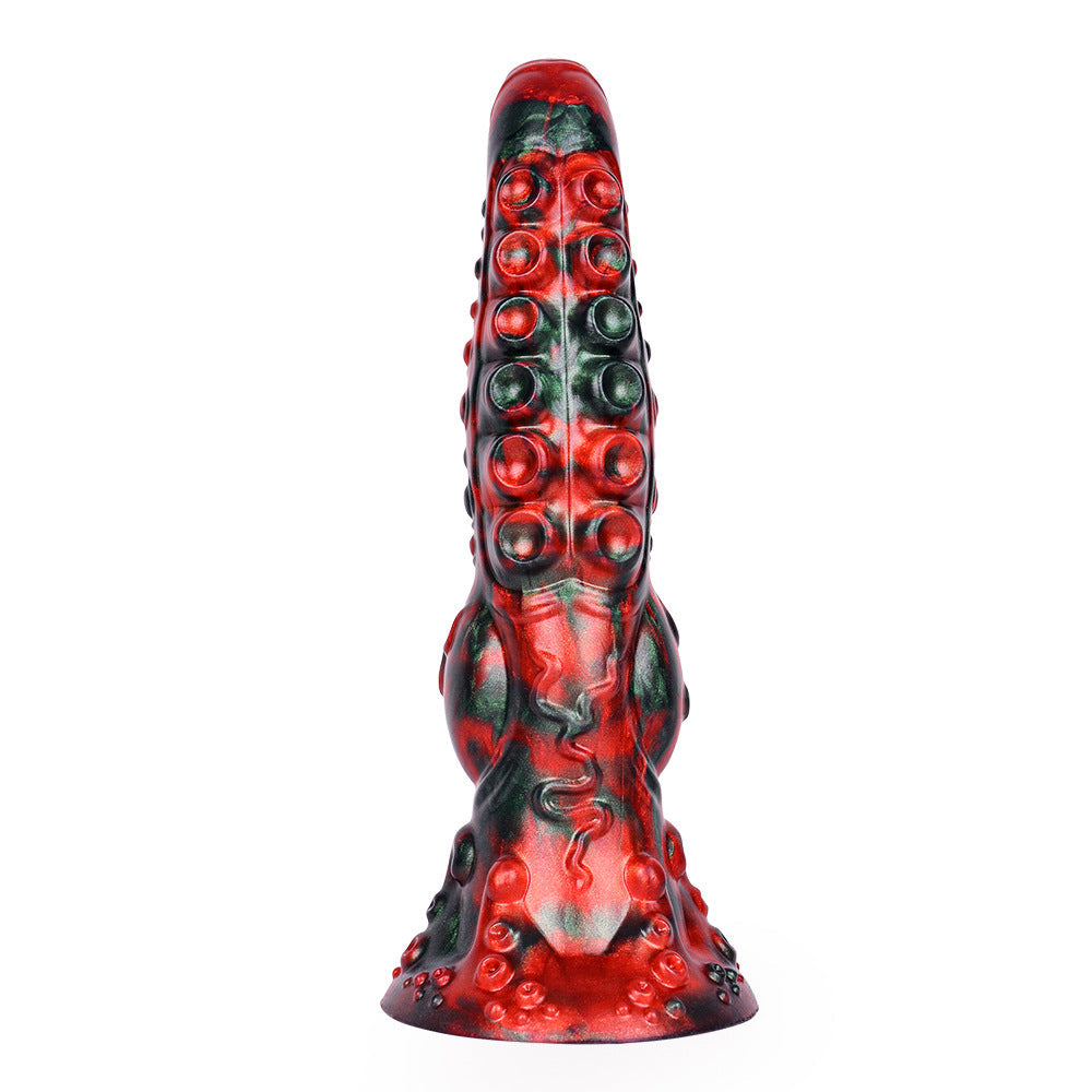Rode Knot Tentacle Dildo 25cm Met Zuignap