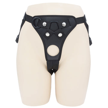 Black Strap On Harness Plus Size Open