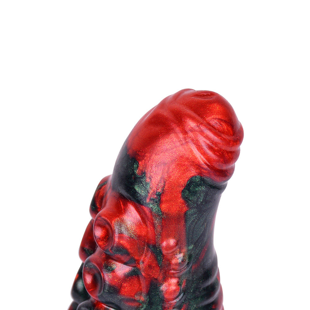 Rode Knot Tentacle Dildo 25cm Met Zuignap