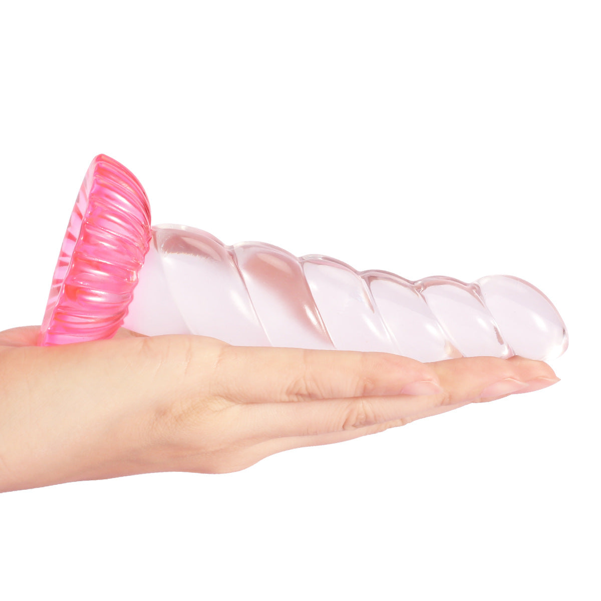 Clear Unicorn Ribbed Buttplug Fantasy Toy