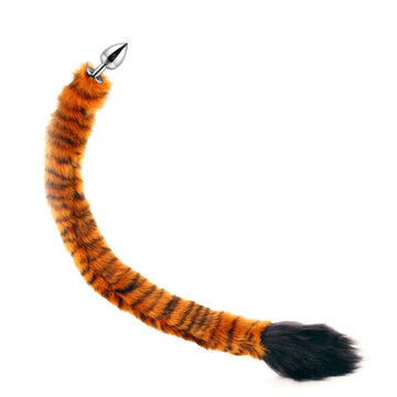 Tijger Butt Plug With Fur Tail Oorenset