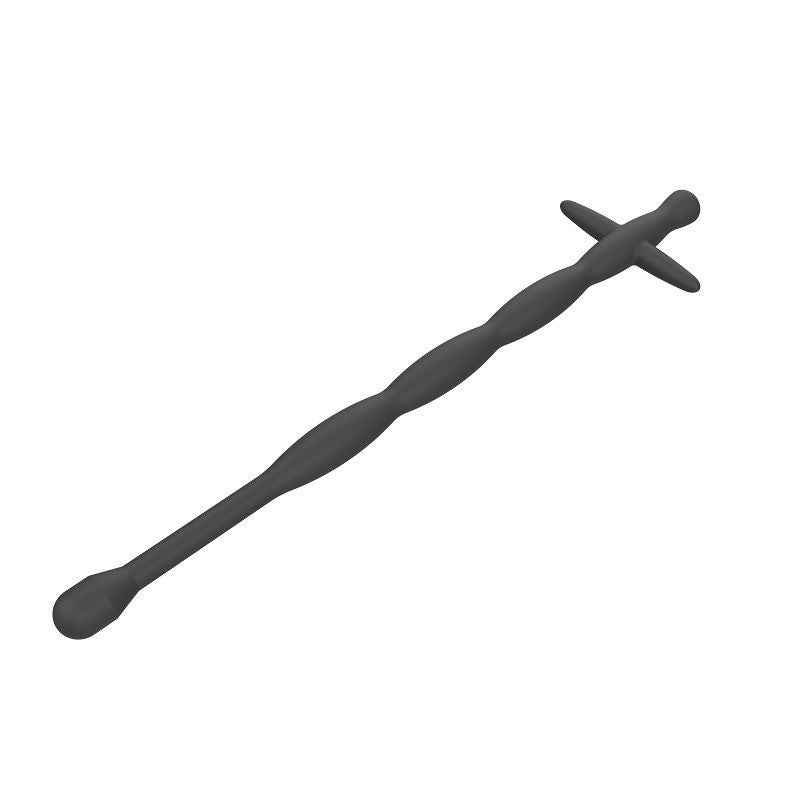 Black Silicone Urethra Stretcher Penis Plug