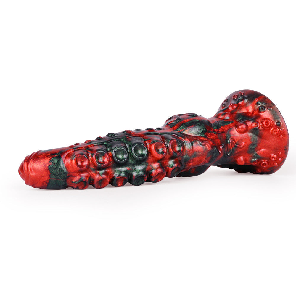 Rode Knot Tentacle Dildo 25cm Met Zuignap