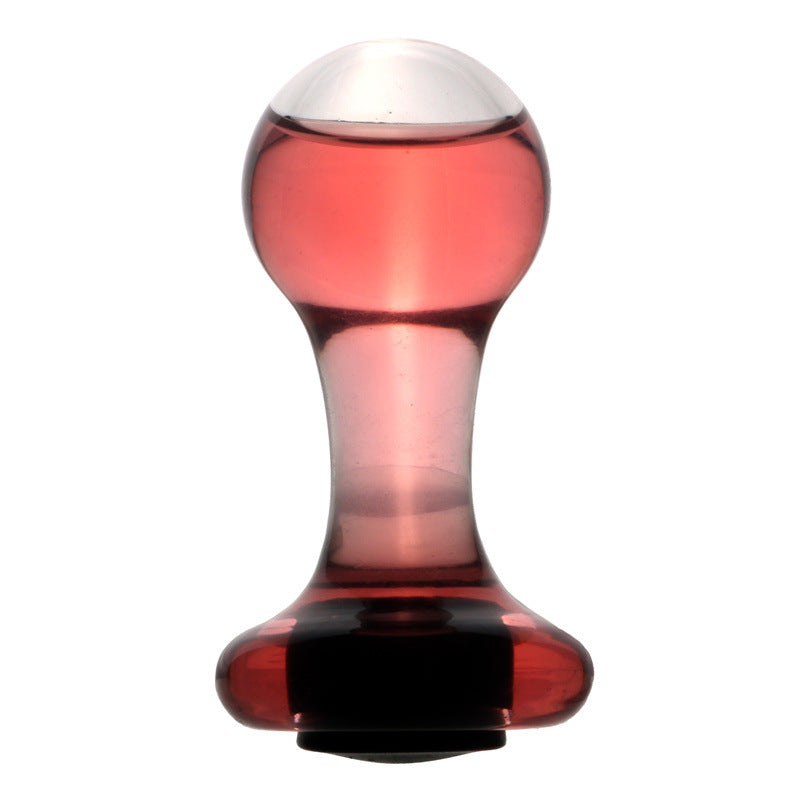 Transparante Glazen Buttplug Met Holle Vloeistofkamer