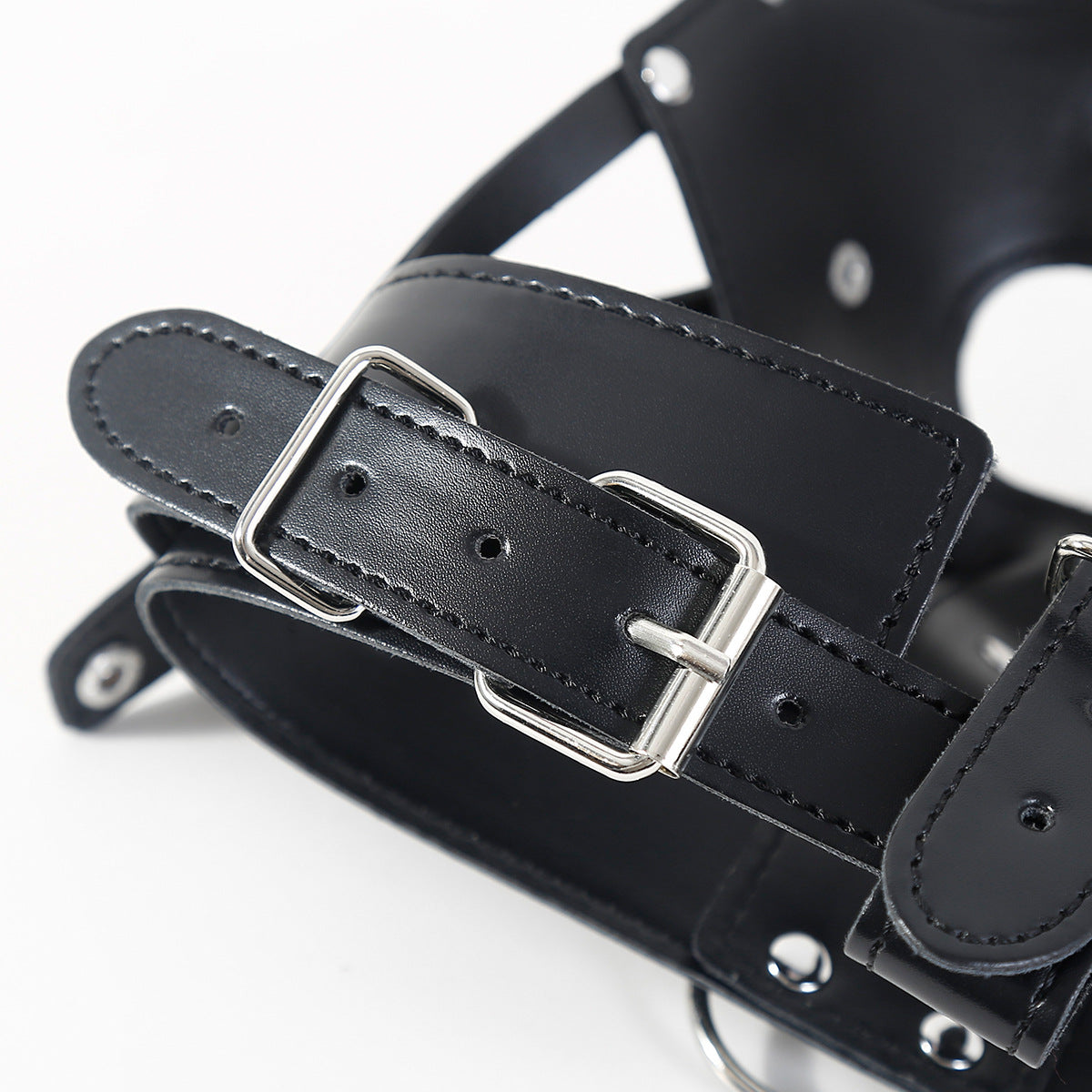 Open Mouth BDSM Gag Dildo Mask