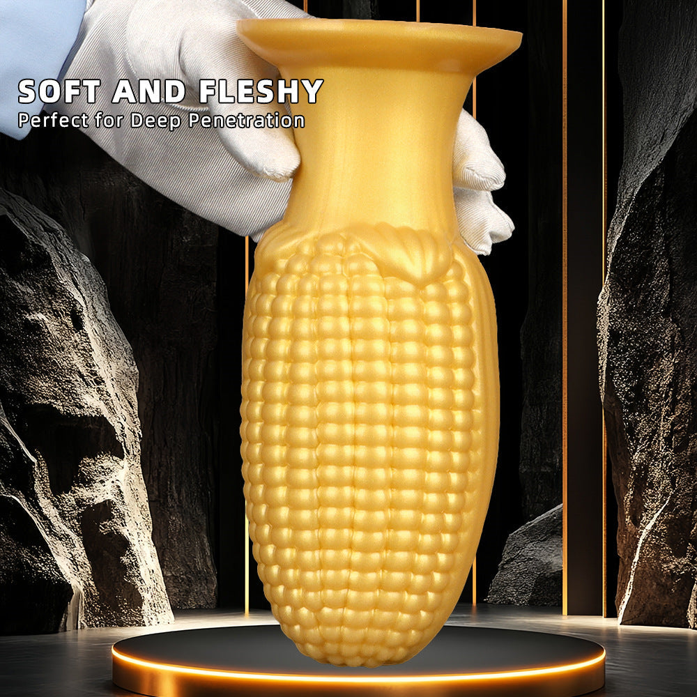 Maïs Dildo Goud Silicone XXL Buttplug