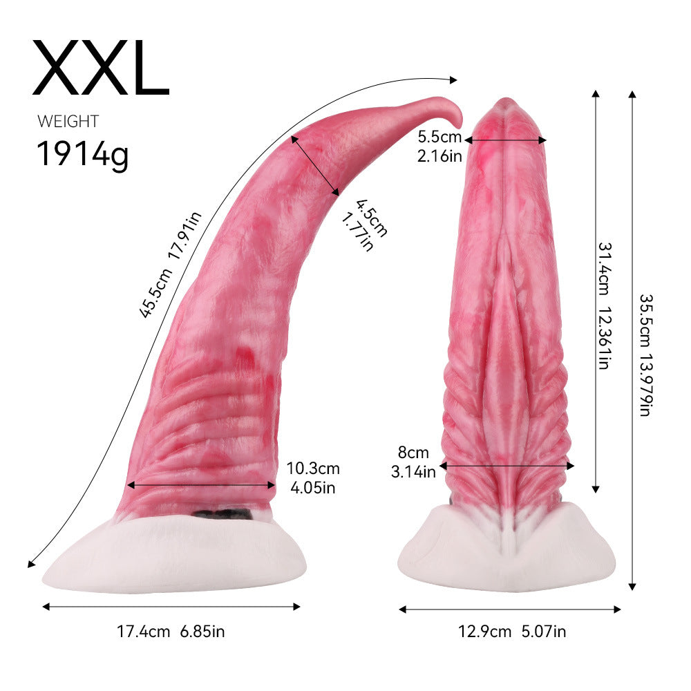 Roze Dolfijn Silicone Monsterdildo Met Zuignap