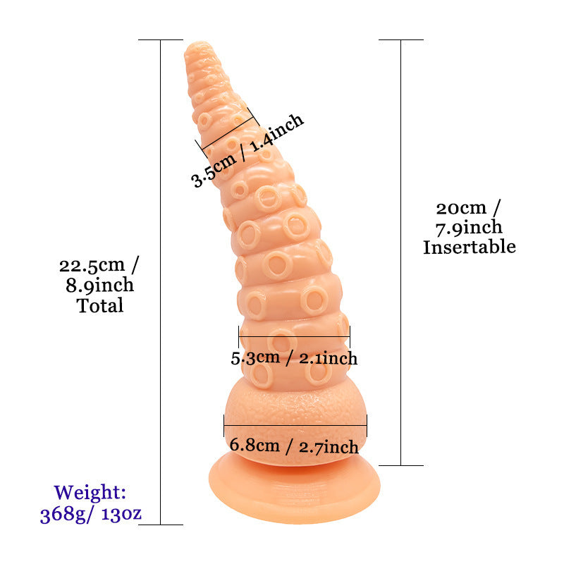 Monster Tentakel Dildo Met Spiraal Textuur En Zuignap