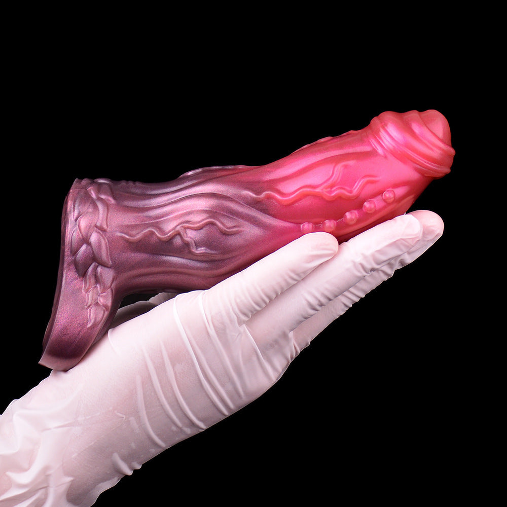 Silicone Dog Holle dildo Penis Sleeve