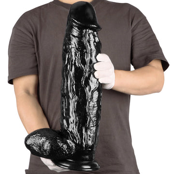 46 cm Grote Dikke Zwarte Dildo XXL