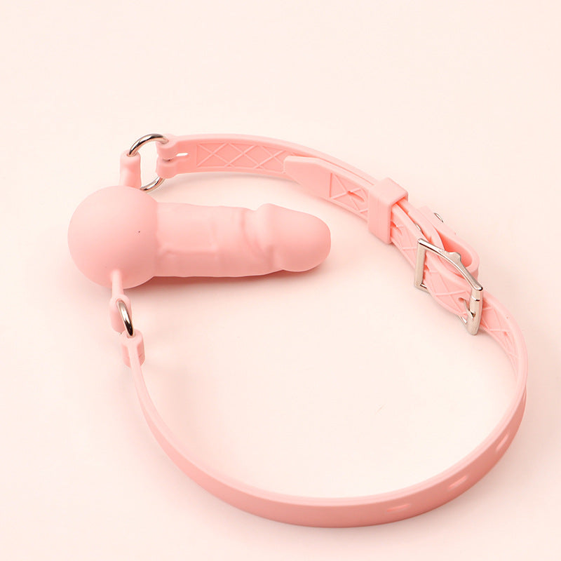 Siliconen Dildogag met Open Mond voor BDSM