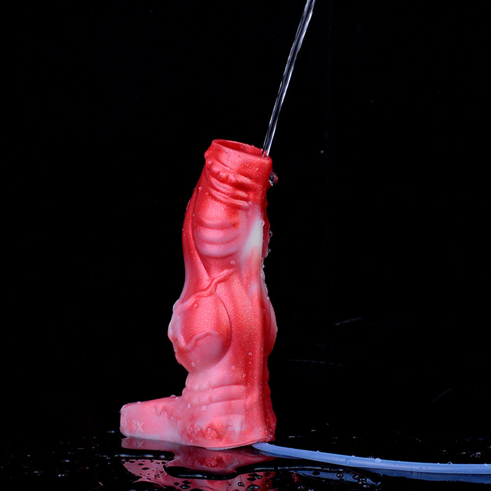 Silicone Penissleeve Met Ribbels En Squirting