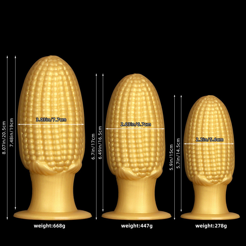 Maïs Dildo Goud Silicone XXL Buttplug