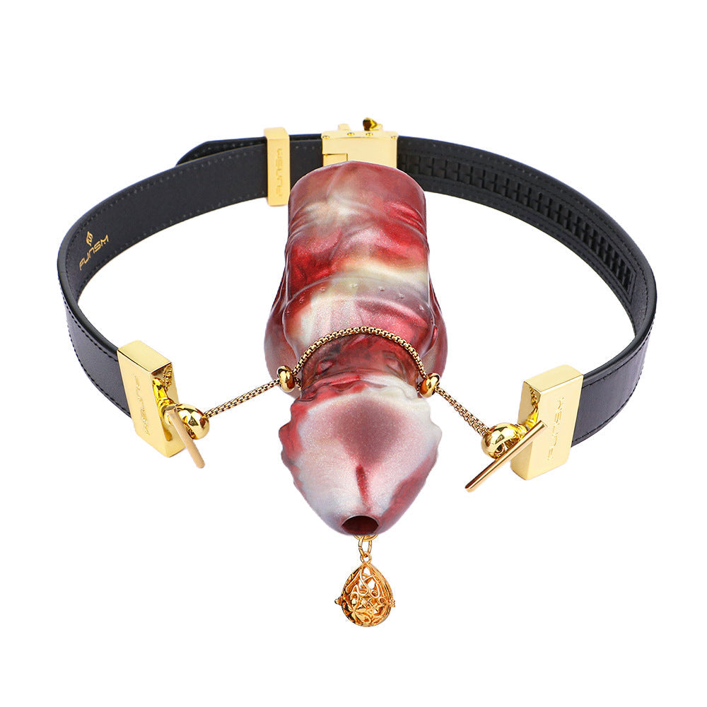 Dog Knot BDSM Leather Straps Dildo Gag