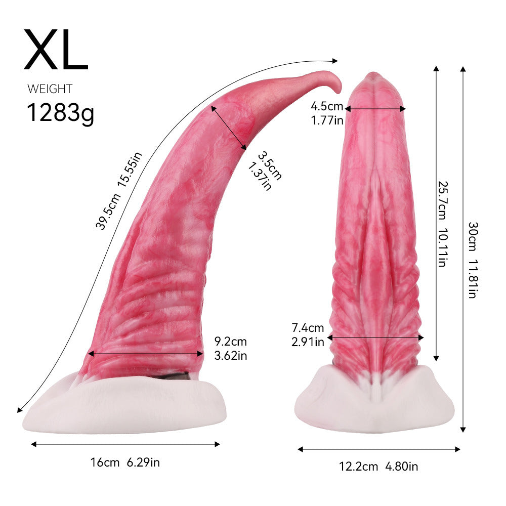 Roze Dolfijn Silicone Monsterdildo Met Zuignap