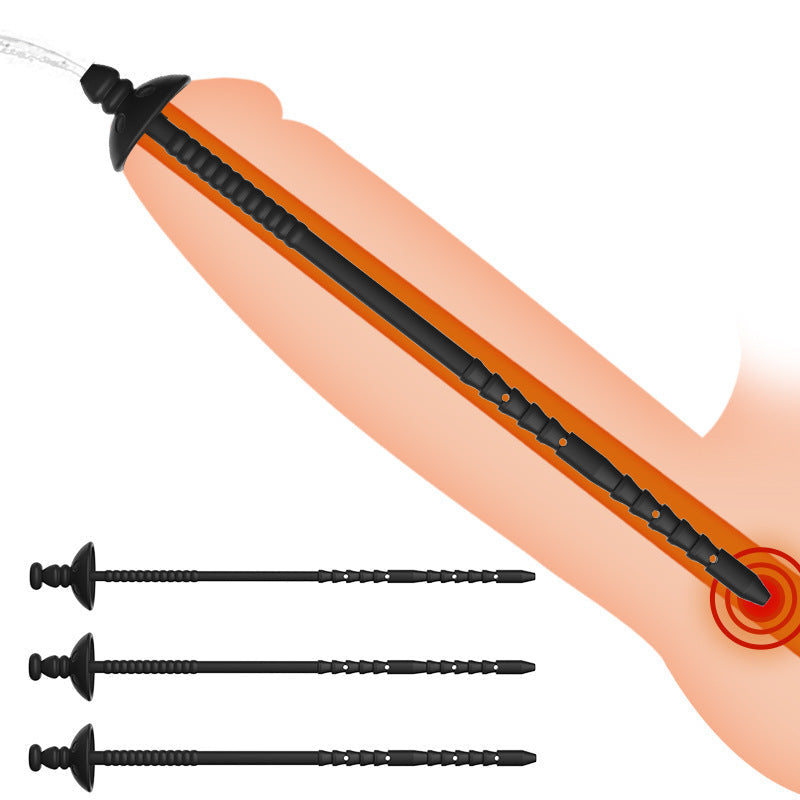 25.5cm Siliconen Spray Penis Plug BDSM