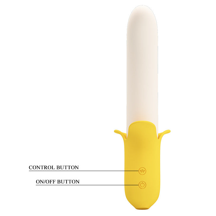 Clitoris Stimulator 19.3 cm Siliconen Banaanvorm