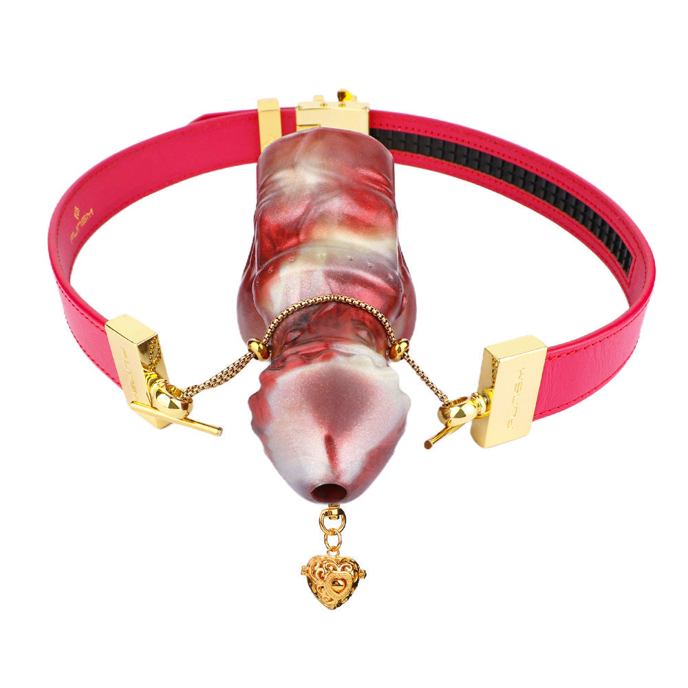 Dog Knot BDSM Leather Straps Dildo Gag