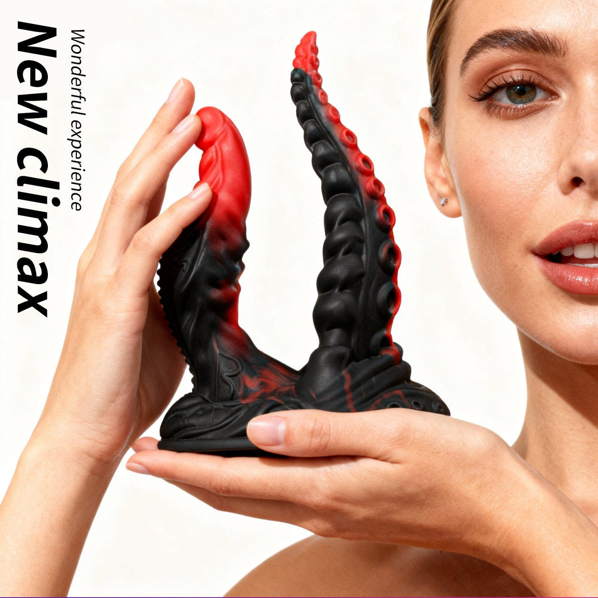 20cm Blauwe Monster Tentakel Dubbele Penetratie Dildo