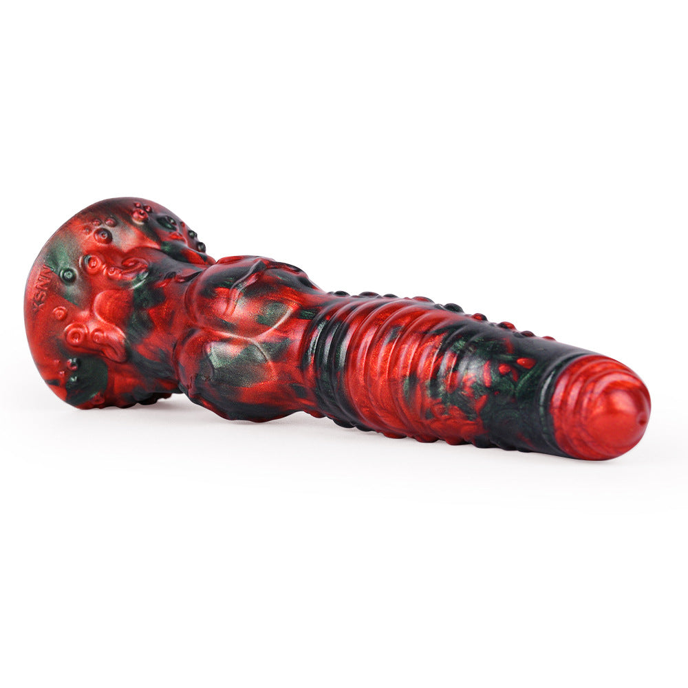 Rode Knot Tentacle Dildo 25cm Met Zuignap