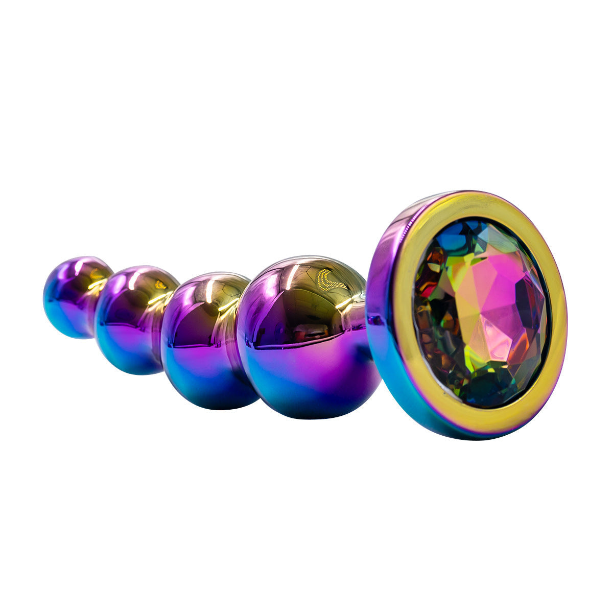 Kleurrijke Metalen Buttplug met Diamantlook voor Anale Training