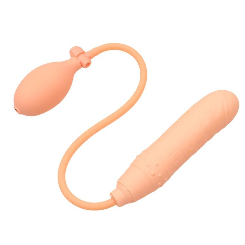 16.5 cm Flesh Silicone Inflatable Dildo