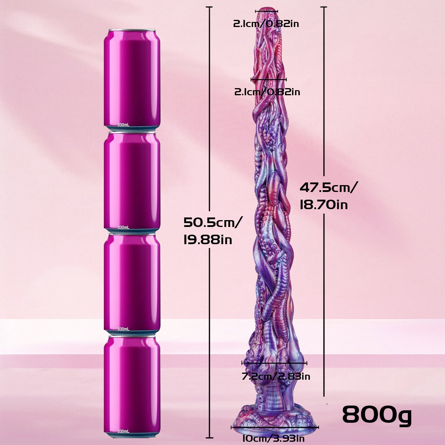 Monster Lange Tentakel Buttplug met APP-camera