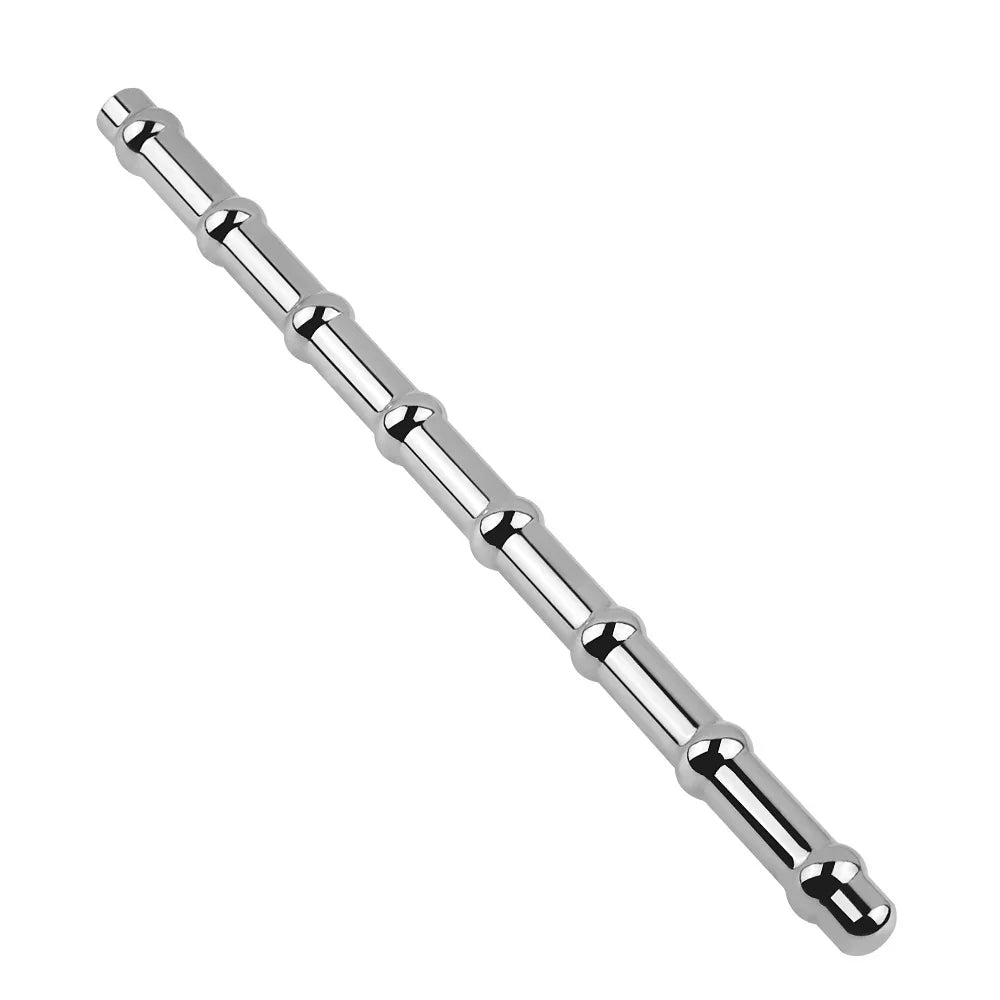 15.5cm RVS Geribbelde Urethral Plug BDSM
