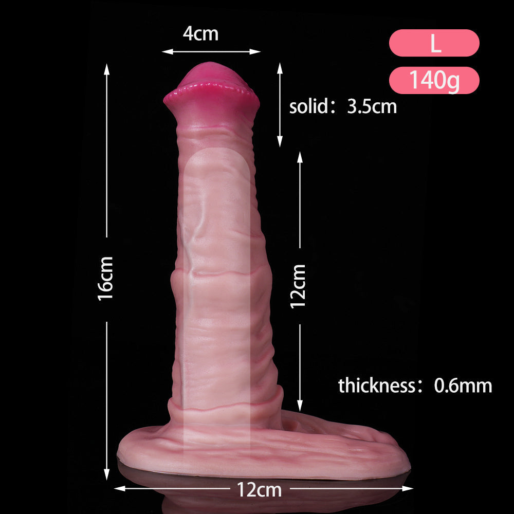 Realistische Horse Cock Sleeve 18cm Met Grote Kop