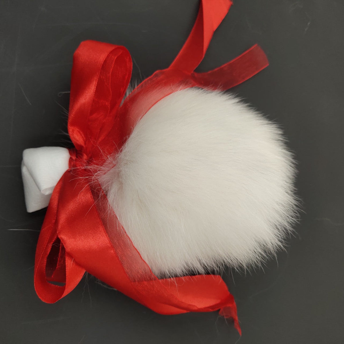 Witte Pluizige Fox Tail Buttplug van Metaal
