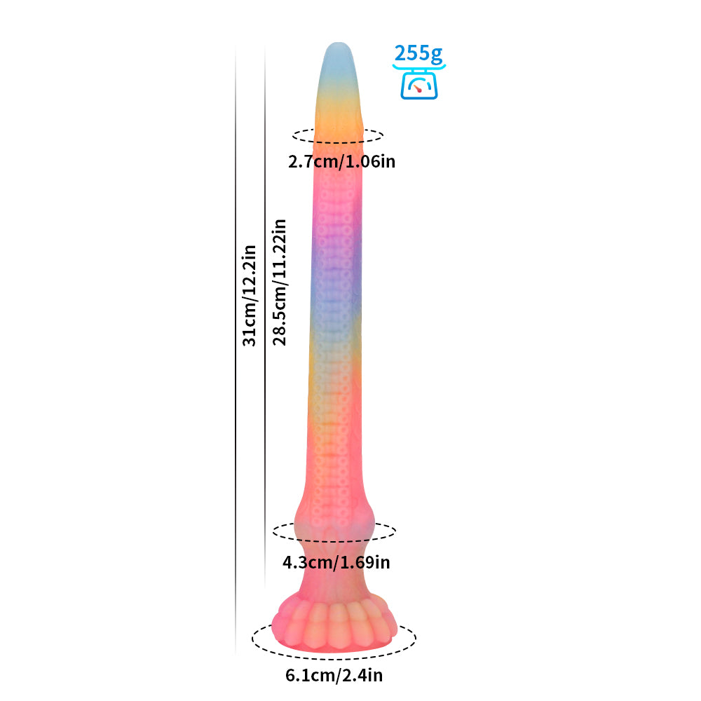 78 cm Lichtgevende Fantasy XXL Tenticle Dildo